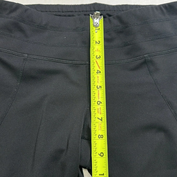 Athleta Womens Size Small Black Mesh Cropped Leggings Gym Running Activewear - Picture 9 of 9